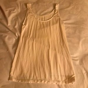 White pajama tank top